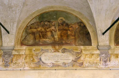 Affresco, Santuario della Madonna dei Miracoli, Motta di Livenza, Veneto, Italia