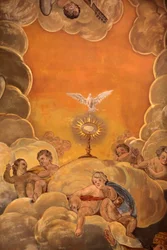 Affresco nel Palacio episcopal, Malaga Spagna
