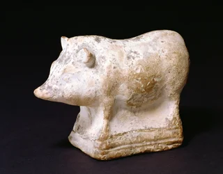 GR.4-1981 Sonaglio di maiale da Eleusi, Grecia, 410-380 a.C. (terracotta)
