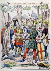 Capo gallico che presta giuramento