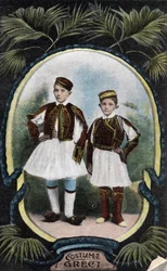 Grecia: costumi greci per bambini - Cartolina 1914-1918