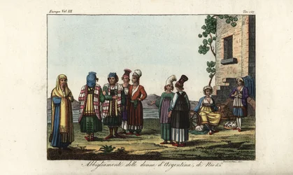 Costume femminile greco e italiano
