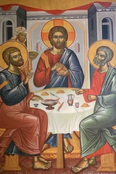 Icona della Trinità greco-ortodossa, Salonicco, Grecia