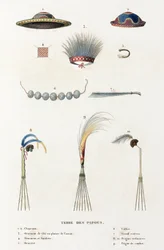 Cappelli, pettini e altri manufatti dalla 