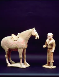 Cavallo e un Servitore, cinese, dinastia Tang (618-906)