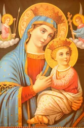 Icona nel monastero copto di San Bishoy Egitto