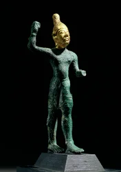Idolo del dio della tempesta Baal, dalla Siria, Età del Bronzo (c.1350-1250 a.C.)
