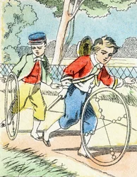 Gioco: I cerchi - Alfabeto di Intrattenimento per Bambini c.1890