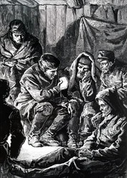 John Richardson durante una spedizione artica terrestre di Franklin