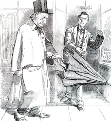 Joseph Chamberlain e William Ewart Gladstone.
