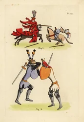 Cavalieri in combattimento