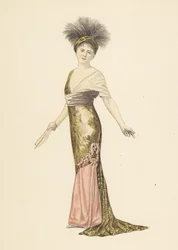 Madame Pierat in un abito di Redfern in Les Marionettes