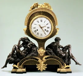 Orologio da camino con figure di Giorno e Notte, di Jean Andre Lepaute, Parigi