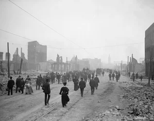 Market Street verso il traghetto, San Francisco, Calif.