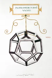 Disegni matematici Dodecaedro di Da Vinci