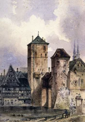 Città medievale sul Reno, c.1850-1900