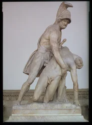 Menelao che sostiene il corpo di Patroclo, copia romana di un originale greco