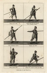 Esercizi militari con la picca