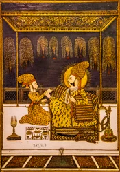 Miniatura, Forte Mehrangarh, Jodhpur, Rajasthan, India, Asia