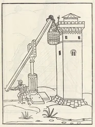 Sollevatore mobile per assaltare una torre