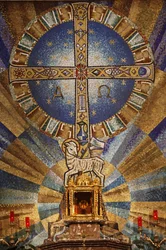 Mosaico nella basilica di Gesù di Medinaceli Madrid Spagna