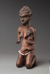Figura di madre e bambino, fine 1800-inizio 1900