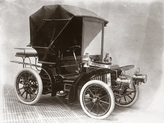 Automobile sullo stand di C S Rolls & Co, Agricultural Hall, Londra
