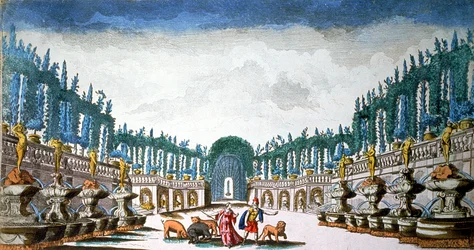 Ulisse con Circe che trasforma il suo equipaggio in animali