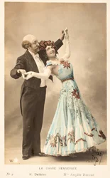 Vecchia cartolina/Danza rovesciata/Angele Heraud