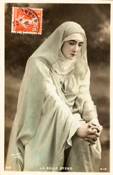 Vecchia cartolina/La bella Otero (Caroline Otero)