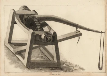 Onagro, un tipo di catapulta per proiettare pietre