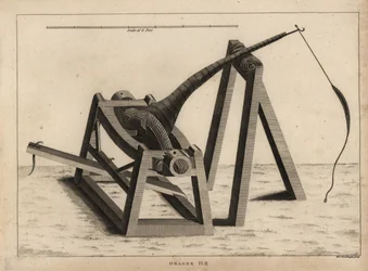 Onagro, un tipo di catapulta per proiettare pietre