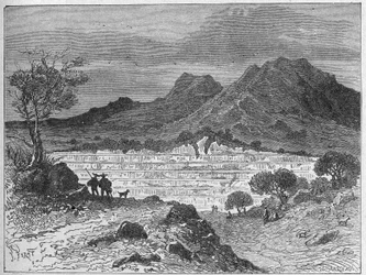 Cava di salgemma a cielo aperto a Cardone, c. 1880