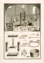 Fabbricanti di carta, illustrazione da 