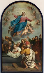 Chiesa parrocchiale (Heestert, Parochiekerk Onze-Lieve-Vrouw Hemelvaart). Interno. Dipinto.