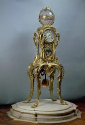 Orologio astronomico Passament realizzato da Jacques Caffieri (1678-1755) per Luigi XV di Francia