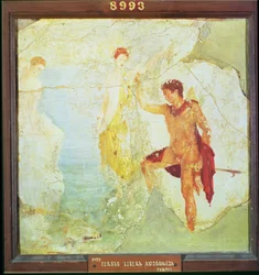 Perseo libera Andromeda, dalla Casa dei Cinque Scheletri, Pompei, IV stile decorativo, c.30 d.C.
