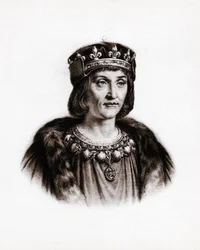 Ritratto di Luigi XII (1462-1515), Re di Francia. Incisione