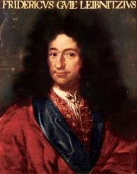 Ritratto del filosofo tedesco Gottfried Wilhelm Leibniz