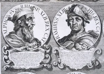 Ritratti di Alfonso II e Ramiro I (litografia)