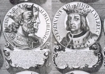 Ritratti di Berengaria di Castiglia e Ferdinando III di Castiglia (litografia)
