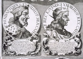 Ritratti di Chindasvindo e Reccesvindo (litografia)
