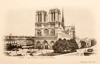Cartolina/Notre Dame/Parigi/Seine/Île de France/Francia