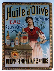 Poster pubblicitario per olio d