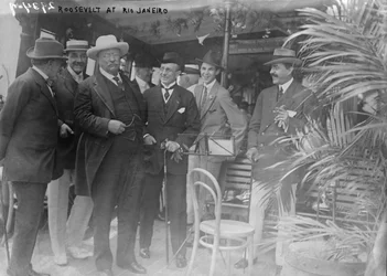Il presidente Theodore Roosevelt a Rio de Janeiro prima della spedizione scientifica Roosevelt-Rondon