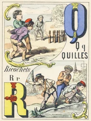 Q R : quilles, ricochets - Alfabeto dei giochi