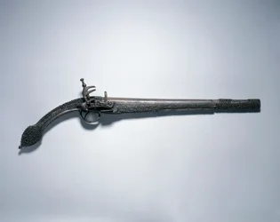 Pistola a pietra focaia miquelet «a coda di ratto», Balcani, fine Settecento-inizio Ottocento