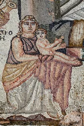 Rappresentazione del neonato Achille con la sua nutrice, Anatrophe (dettaglio)