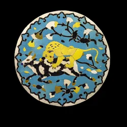 Rondeau di animali combattenti. Iran, Kerman (?)