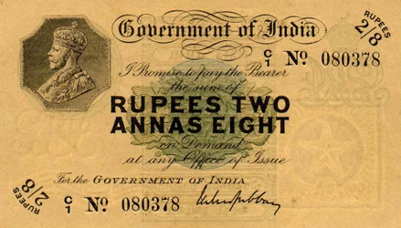 Rupie 2 e Anna 8, c.1918-26